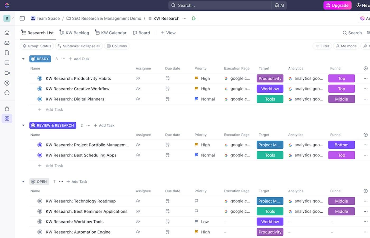 Essential Features to Look for ⁢in‌ Effective Keyword Research Templates